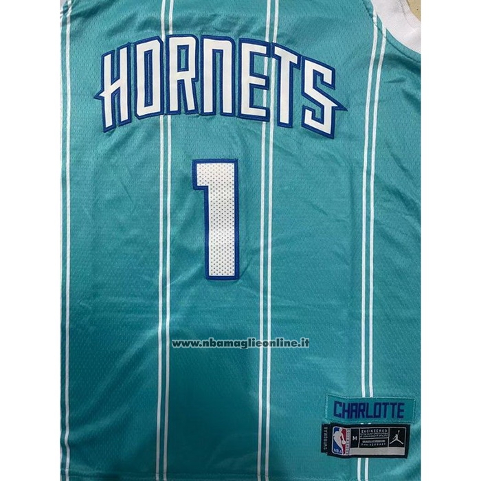 Maglia Bambino Charlotte Hornets LaMelo Ball #1 Icon 2022-23 Verde